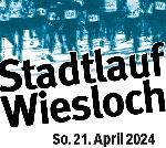 Schriftzug Stadtlauf Wiesloch, Sonntag, 16. April 2023