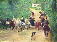 Ölgemälde mit Pferden und Link zur Seite Sammlung Lamerdin