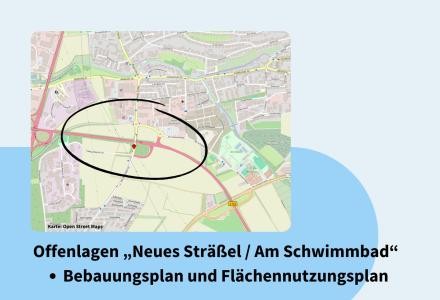 Übersichtsplan mit Verortung des Plangebiets, ein Areal südlich von Aldi und Toom gelegen.