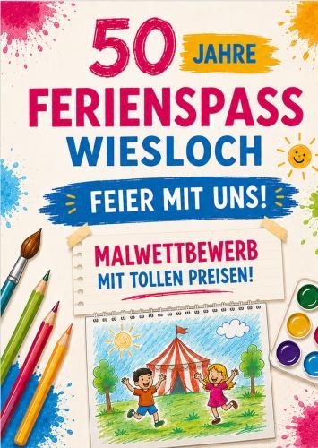 Plakat zum Malwettbewerb.