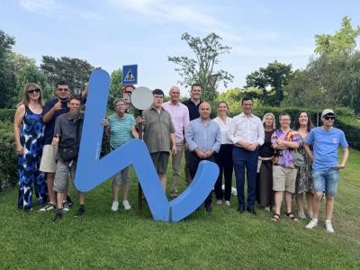 Wieslocher Delegation zu Gast in Amarante - Gruppenfoto mit Wiesloch-W.