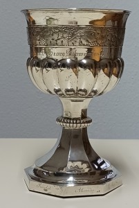 Pokal, Stiftung von Georg Schweinfurth an die evangelische Kirchengemeinde Wiesloch, 1904.