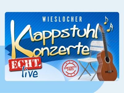 Logo der Klappstuhl-Konzerte mit Klappstuhl, Gitarre und Schriftzug.