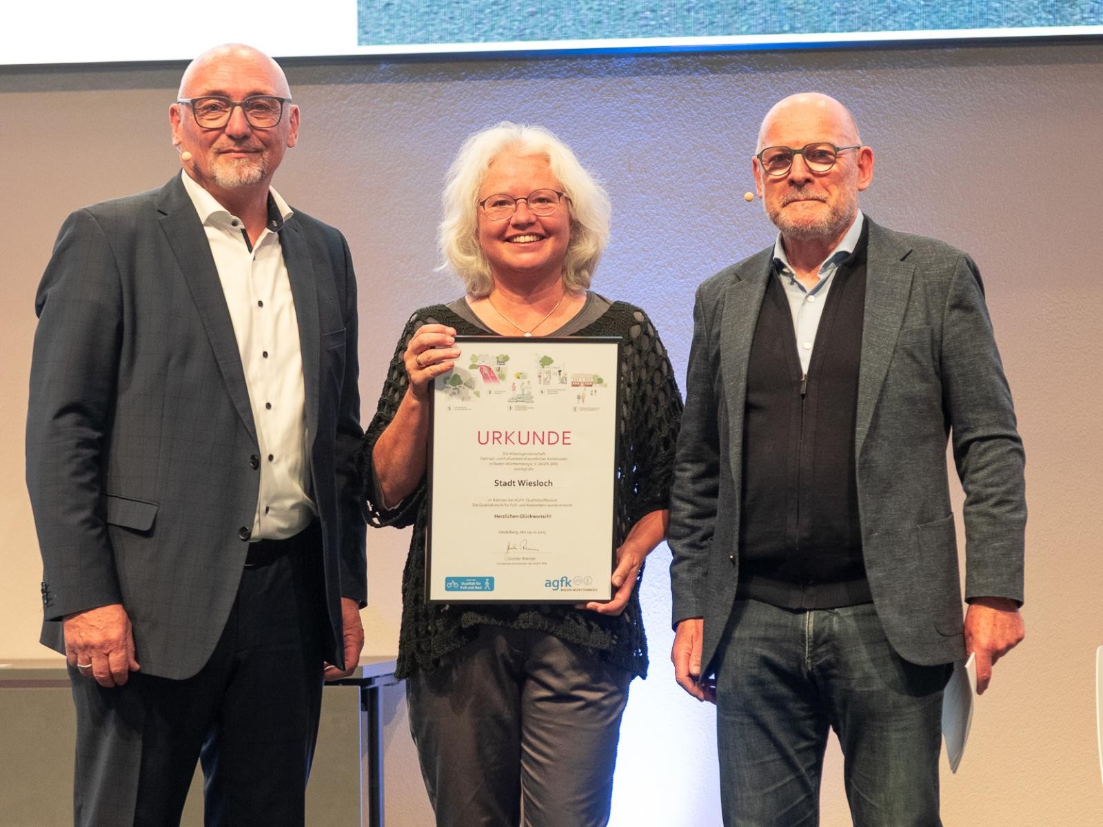 Günter Riemer, Winfried Hermann und Bettina Zedlitz.