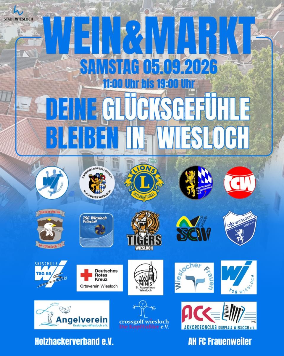 Veranstaltungsplakat 2026 mit den Logos aller teilnehmenden Vereine.