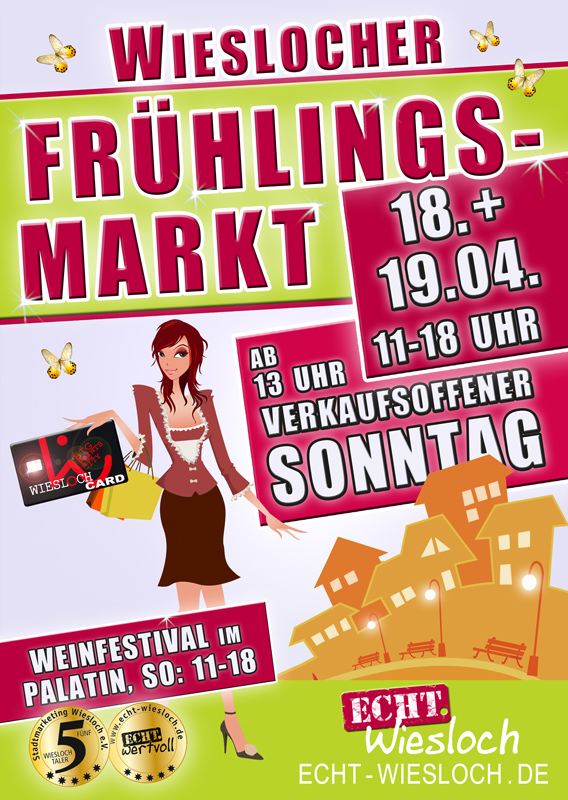 Veranstaltungsplakat Frühlingsmarkt 2026