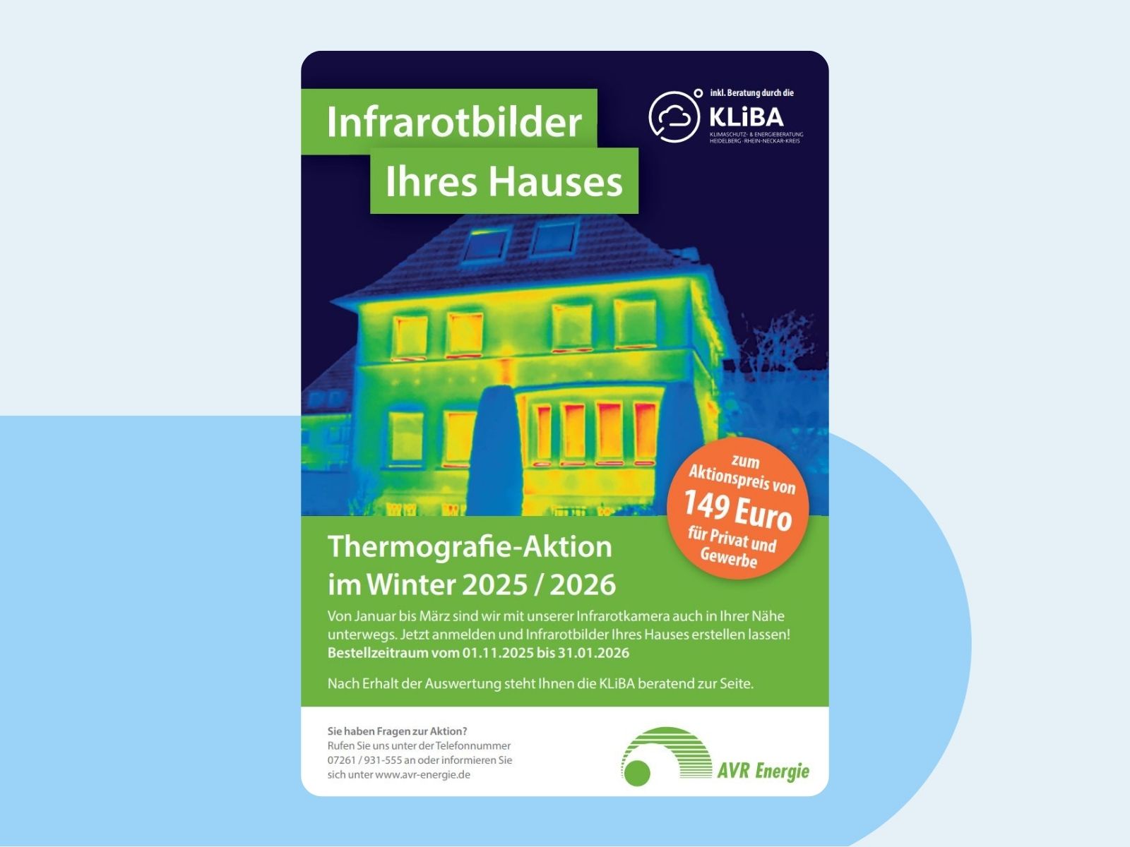 Plakat zur Thermografie-Aktion im Winter 2025/2026.