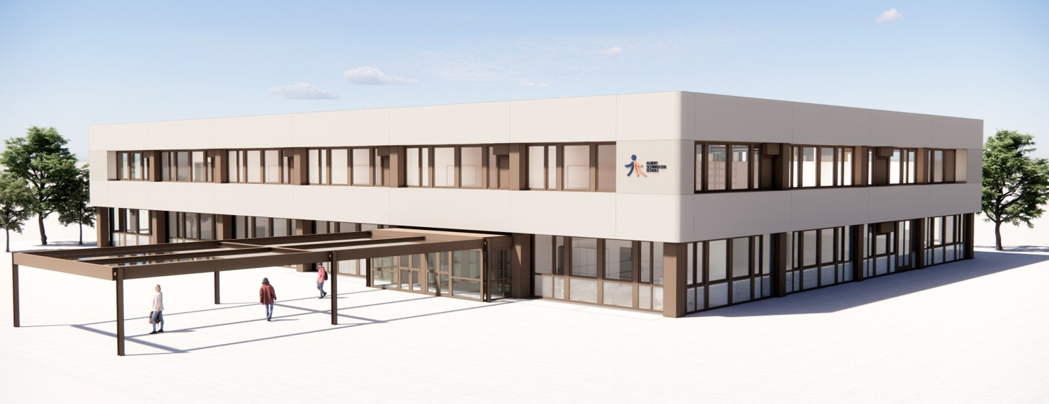 Visualisierung der neuen Außenansicht.