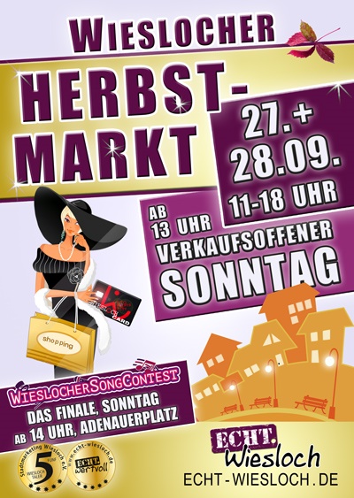 Veranstaltungsplakat Herbstmarkt 2025. Veranstaltungsplakat Herbstmarkt 2025.