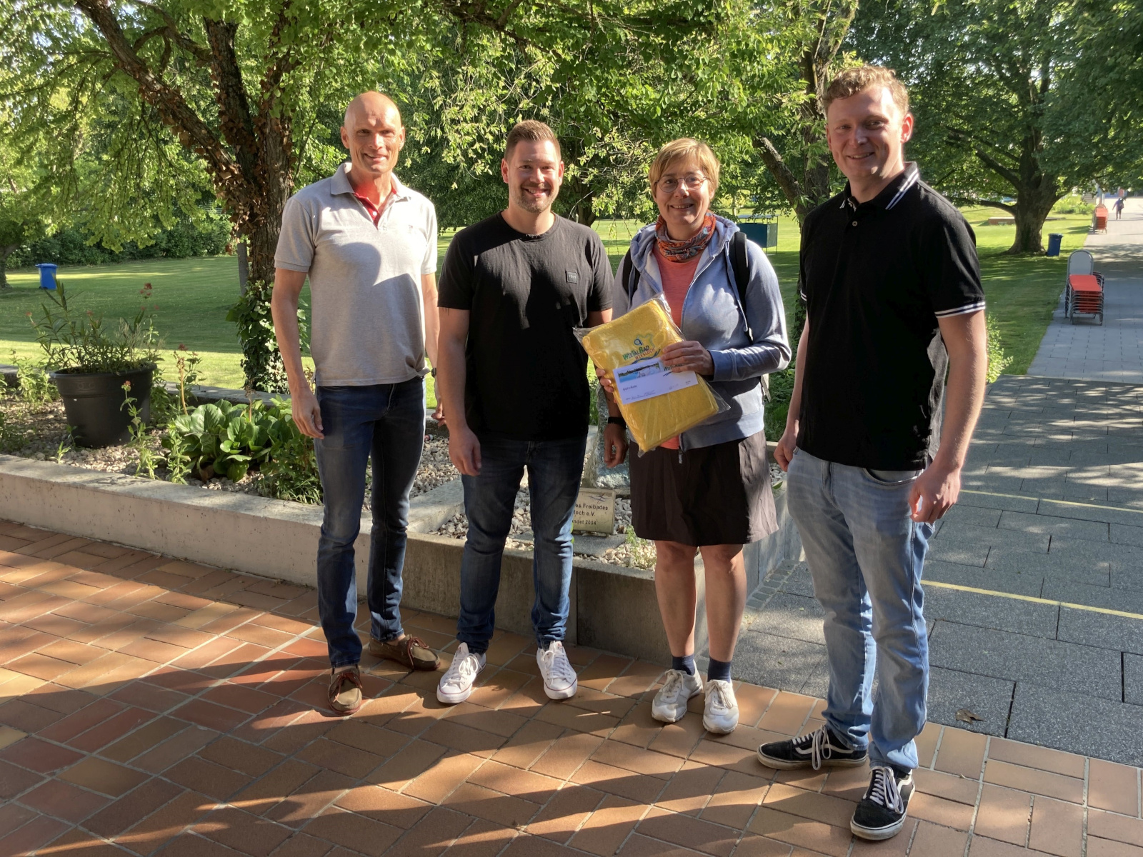 OB Elkemann, Björn Erhard, Annette Frischmann und Johannes Spannagel.