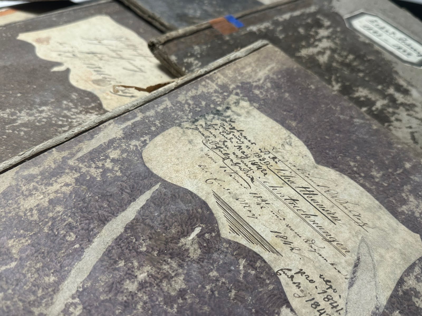 Dokumentationen über die Abgabe des "Zehnt" um 1840.