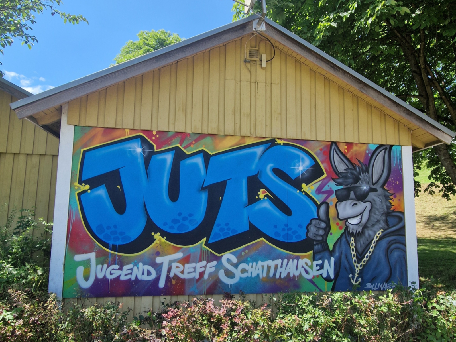 Graffiti-Schriftzug JUTS.