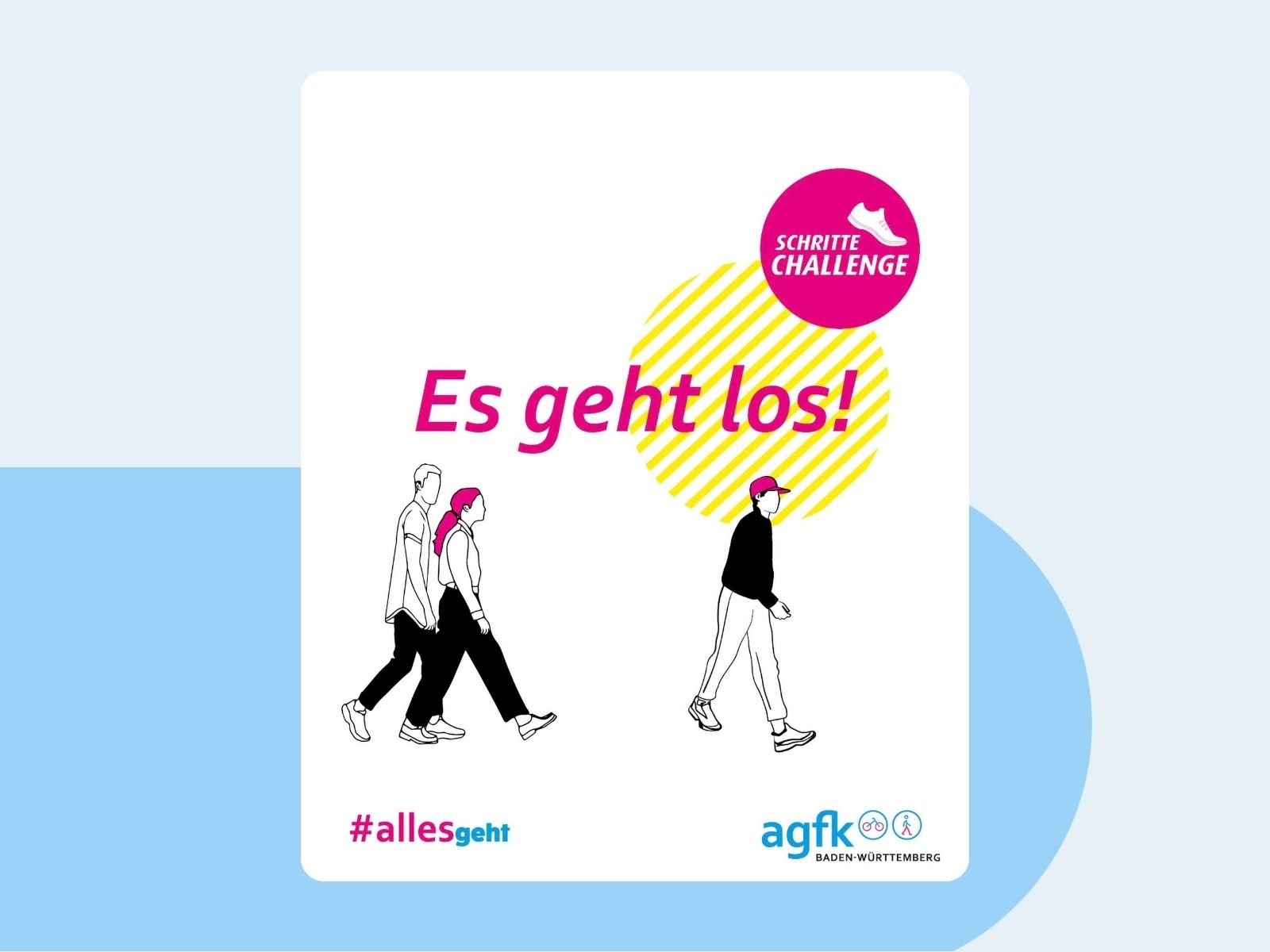 Hinweisgrafik auf die Aktion #allesgeht mit Schriftzug "Es geht los!"
