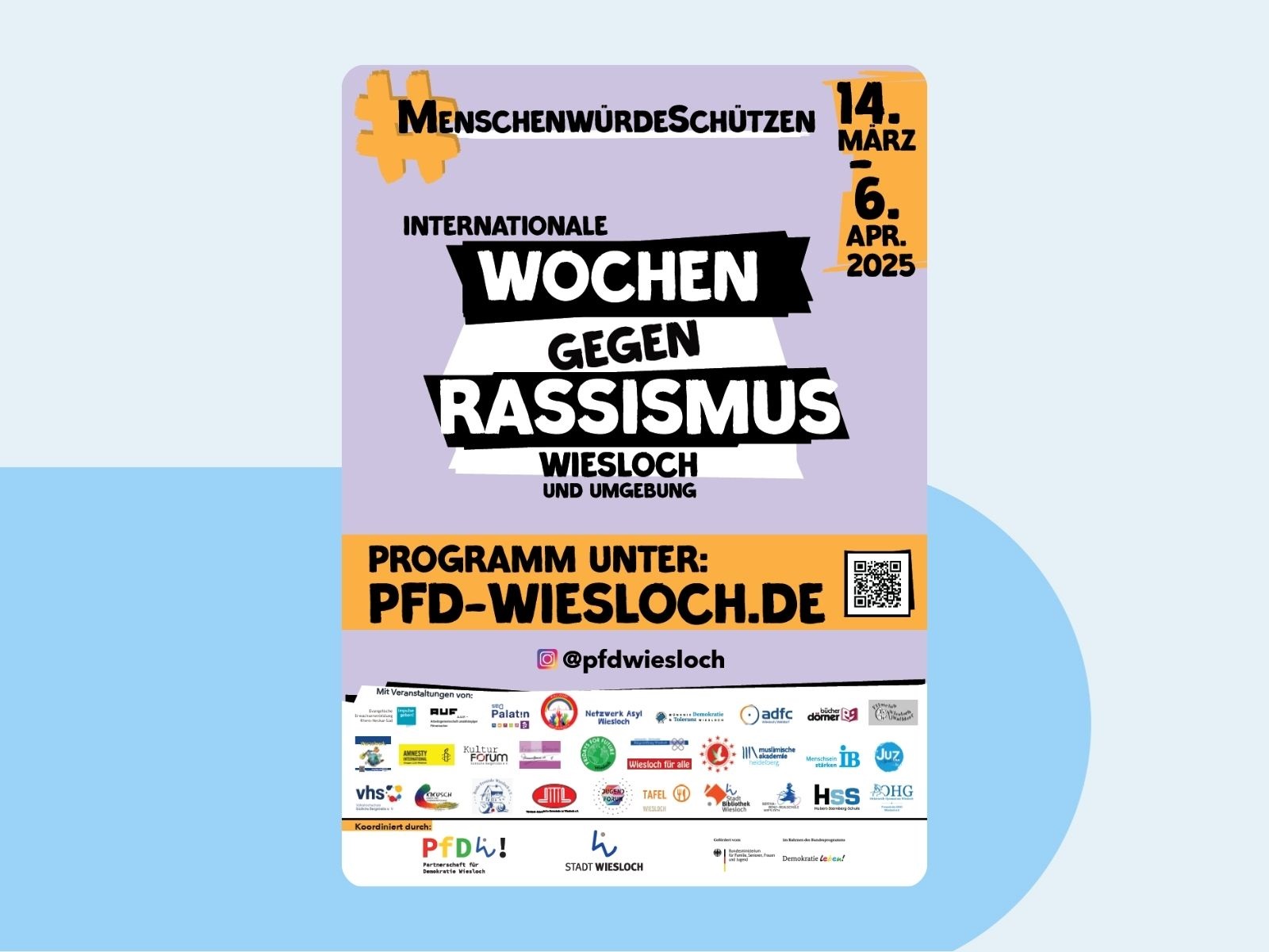 Veranstaltungsplakat zu den Internationalen Wochen gegen Rassismus Veranstaltungsplakat zu den Internationalen Wochen gegen Rassismus