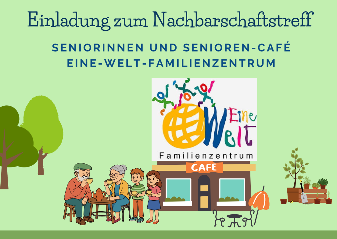 Grafik zum neuen Senioren-Café und Nachbarschaftstreff.