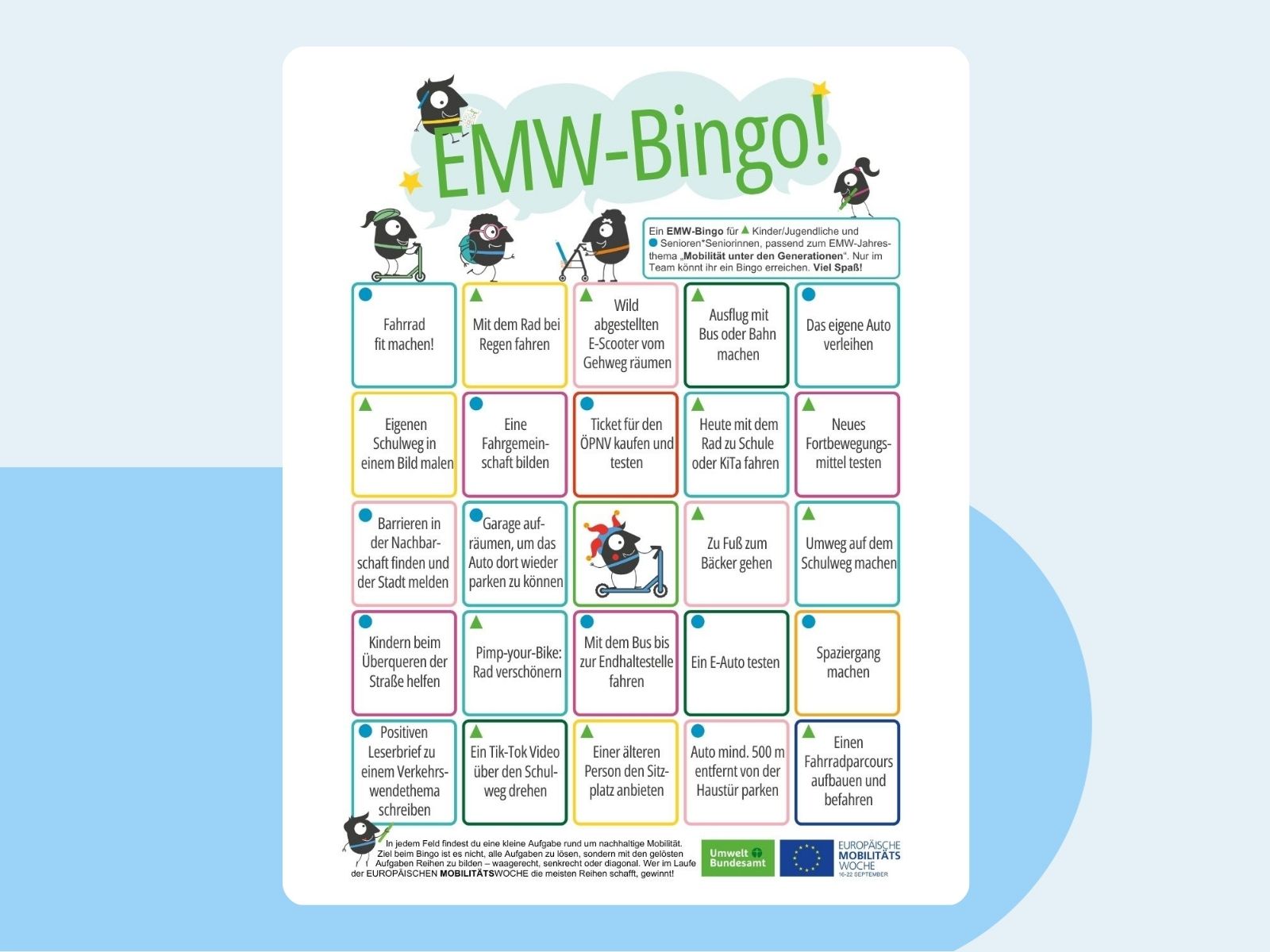 Grafik mit Bingo-Spiel