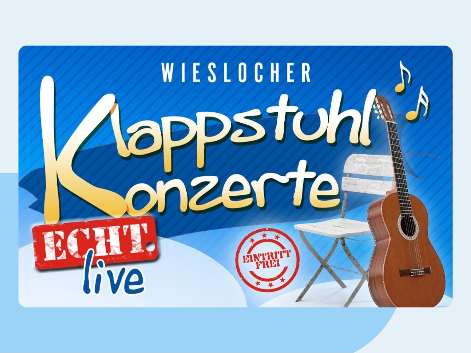 Logo der Klappstuhl-Konzerte mit Klappstuhl, Gitarre und Schriftzug.
